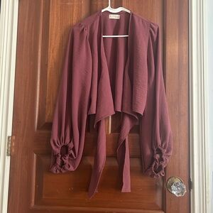 Altar’d State mauve tie top, size L